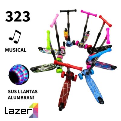 PATINETA OJOS LUZ Y MUSICAL 323