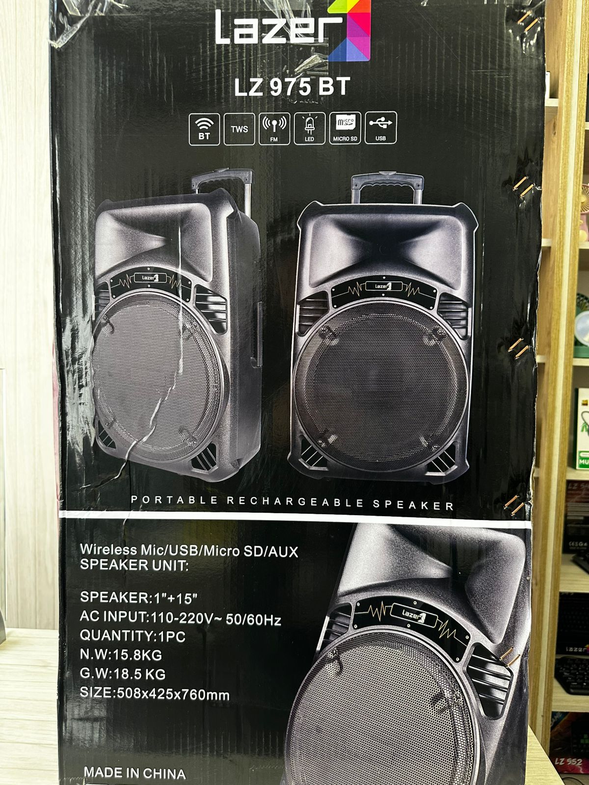 PARLANTE LAZER LZ-975 15´ PROFESIONAL 9 PARLANTE LAZER LZ-975 15´ PROFESIONAL - Imagen 9