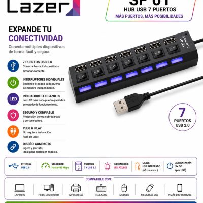 7 PUERTOS USB SF 01